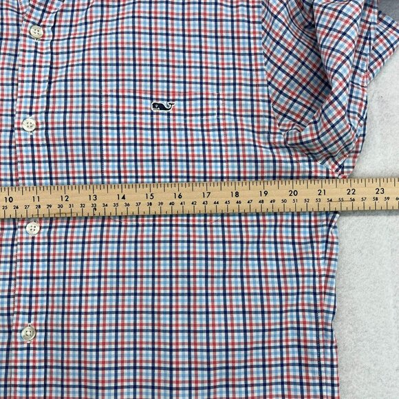 Vineyard Vines Button Down Shirt Medium Men's Slim Fit Tucker Shirt Plaid - Picture 6 of 10